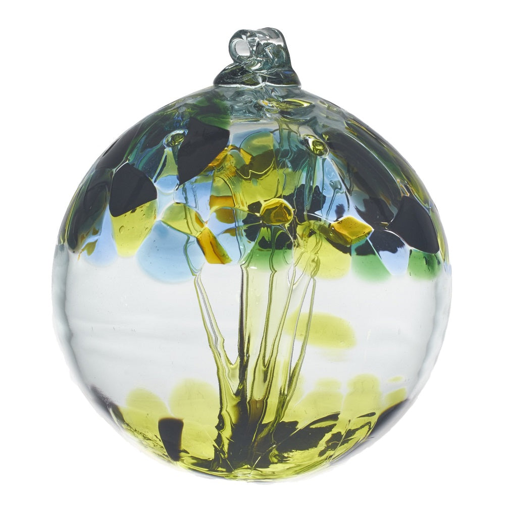 Brotherhood Tree of Enchantment Ball by Kitras Art Glass