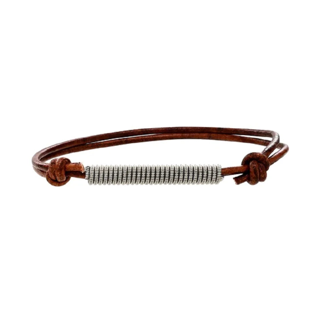 Slipknot Leather Bracelet by High Strung Studios