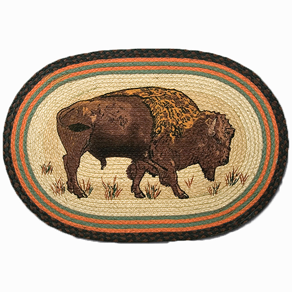 Buffalo Oval Patch Rug by Capitol Earth Rugs