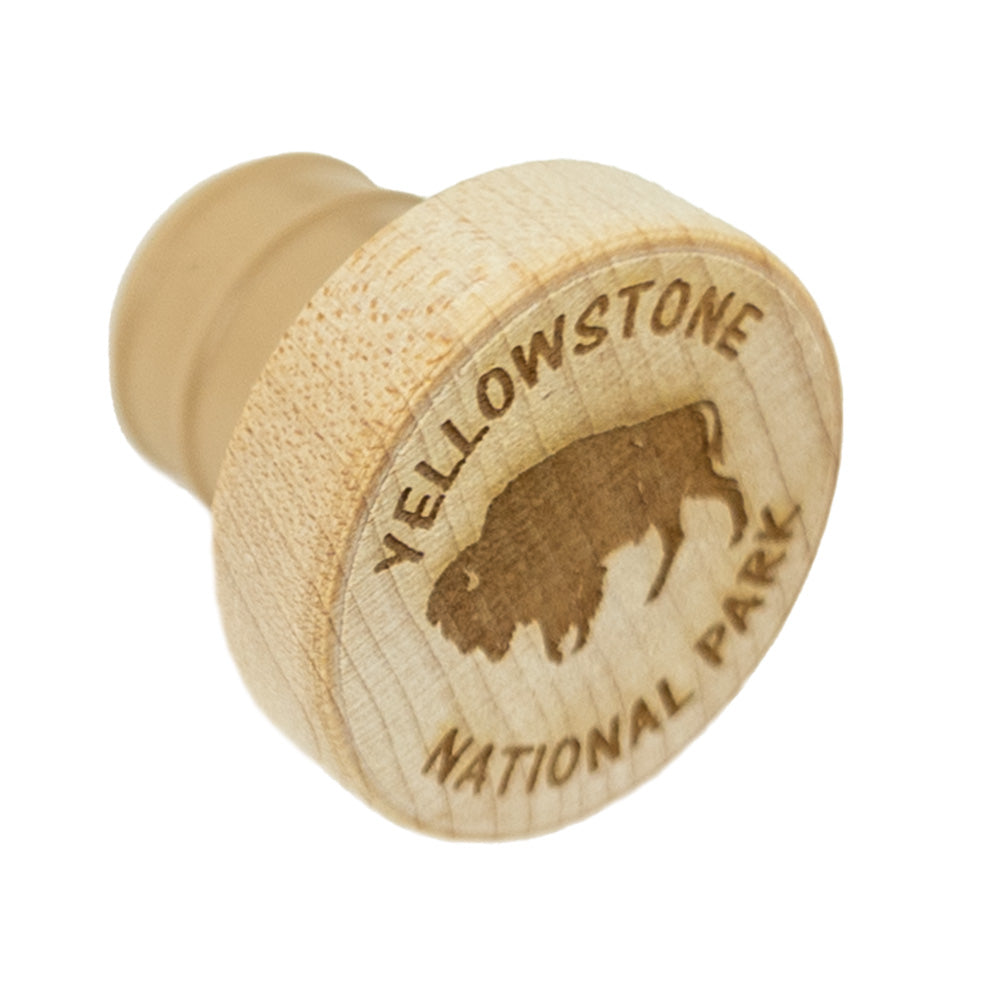 Buffalo Yellowstone National Park Wine Topper by Tangico
