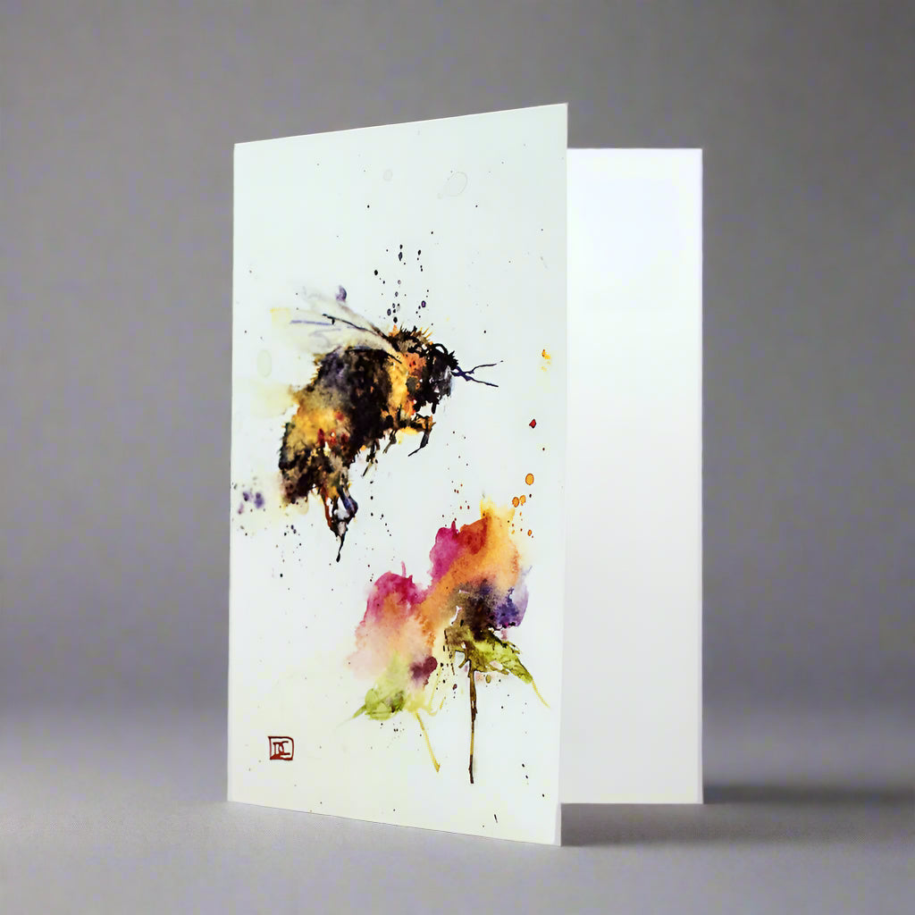 BumbleBeeandFlowerGardenWatercolorGreetingCardsbyDeanCrouser72332