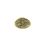 Montana Scene Standing Bear Cast Brass Belt Buckle by Colorado Silver Star