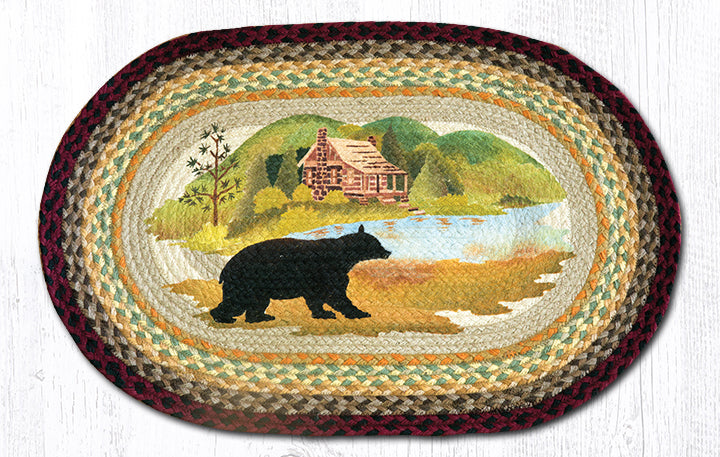 Oval Patch Rug by Capitol Earth Rugs (Cabin Bear)