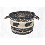 Cabin Bear Printed Utility Basket