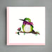 Bird Square Greeting Card by Quilling Card