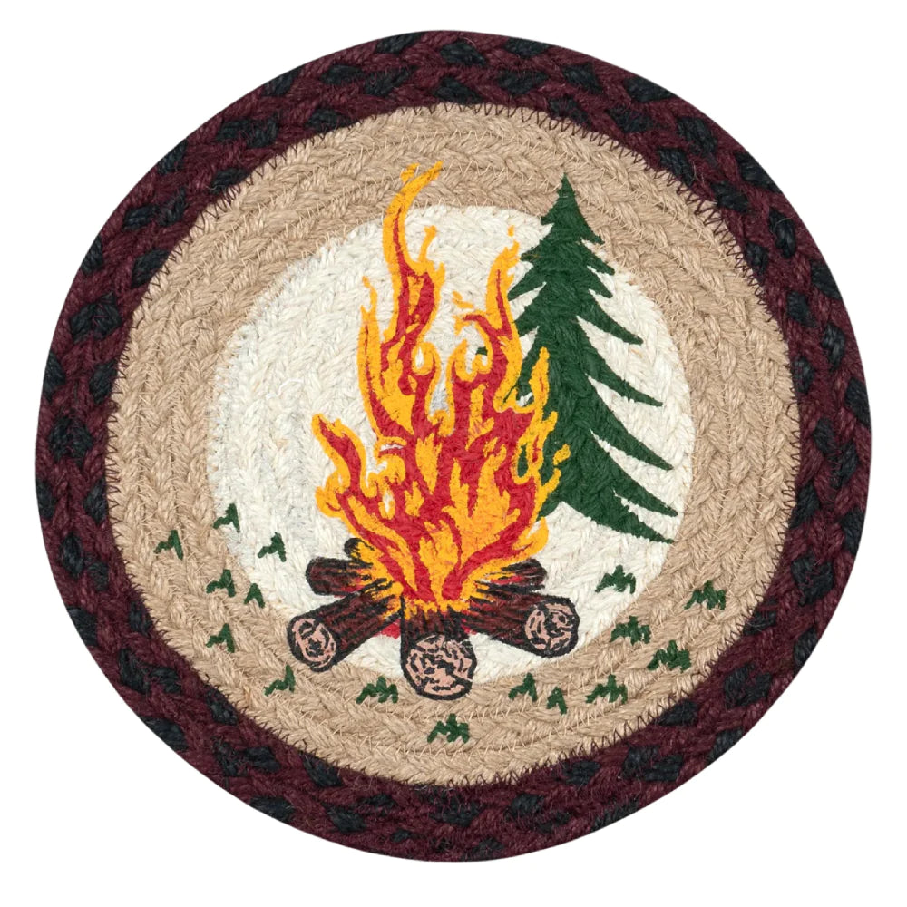 Round Mini Swatch Trivet Rug by Capitol Earth Rugs (12 designs)
