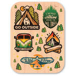 Camping Mini Pack Color Maple Sticker