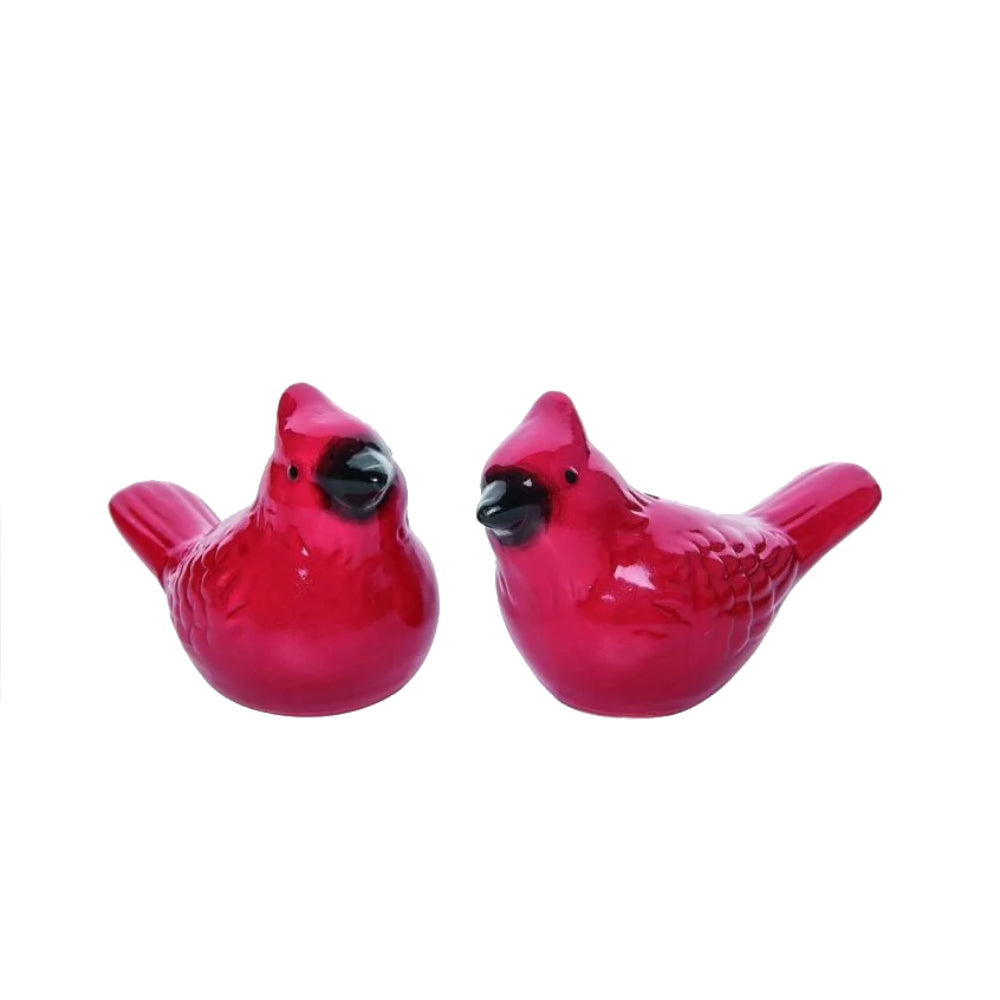 cardinal salt and pepper shakers - glass salt and pepper shakers