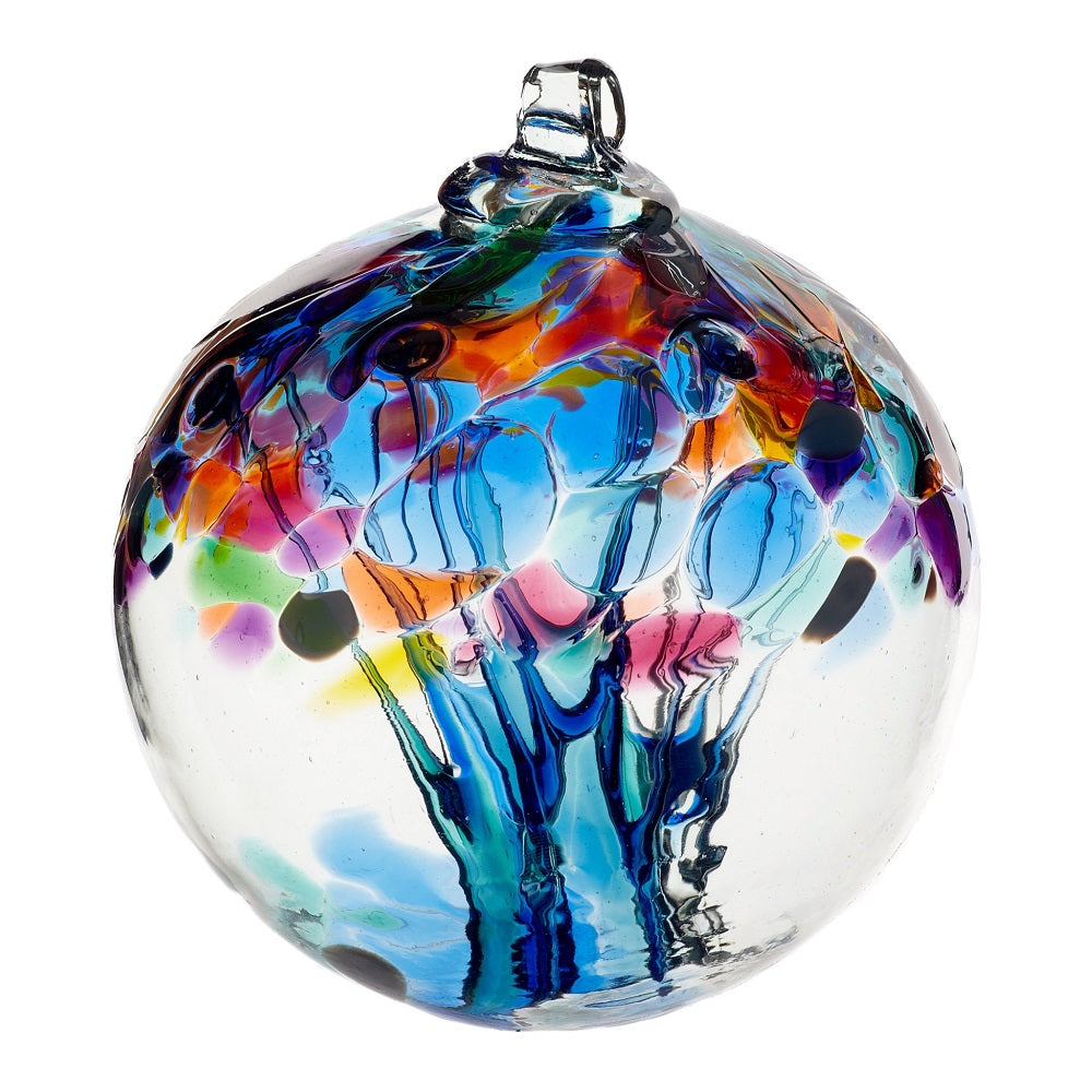 Caring Tree of Enchantment Ball by Kitras Art Glass