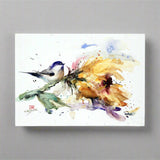 Dean Crouser Chickadee and Sunflower Greeting Card