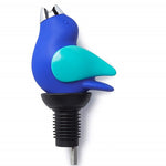 Cobolt and Aqua Chirpy Top Wine Pourer by GurglePot, Inc. 