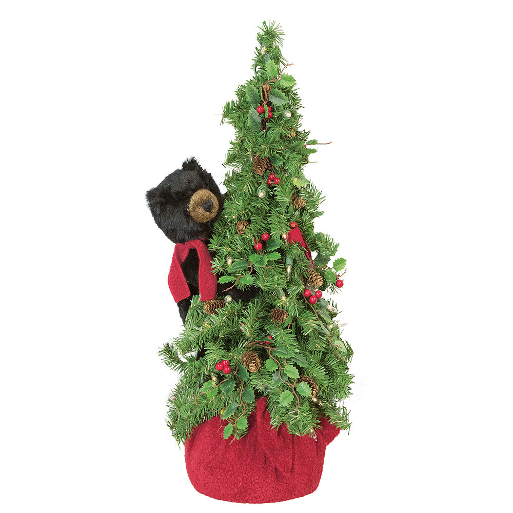 Christmas Tree Black Bear by Ditz Designs