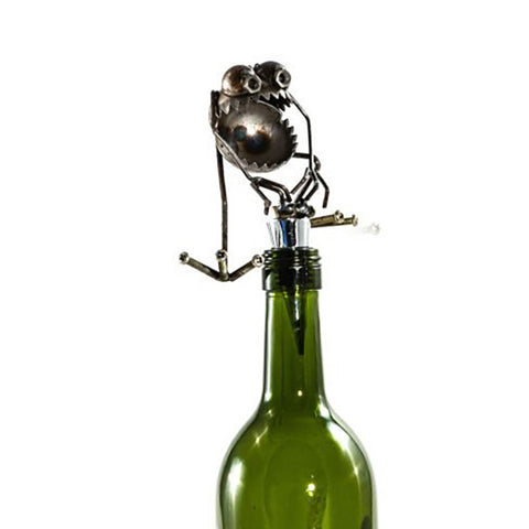Gnome Be Gone Chugger the Bugger Wine Stopper by Fred Conlon from Sugarpost at Montana Gift Corral