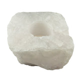  The Clear Quartz Candle Holder by Western Woods Distributing let's you put your favorite free-standing candle in this great holder.
