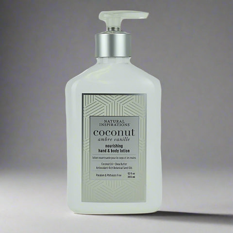 Coconut Ambre Vanille Nourishing Hand and Body Lotion by Natural Inspirations