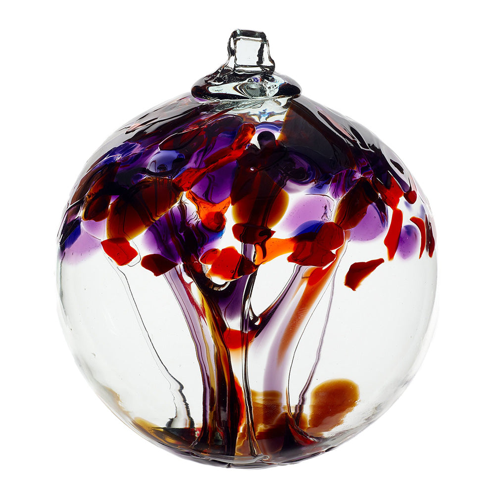 The Courage Tree of Enchantment Ball by Kitras Art Glass reminds us that we can all be courageous, weather life's storms and come out stronger. 