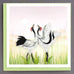 Bird Square Greeting Card by Quilling Card