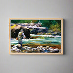 Dean Crouser A Nice Drift Framed Canvas Wall Art