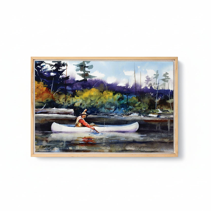 Dean Crouser Back Country Framed Canvas Wall Art by Demdaco