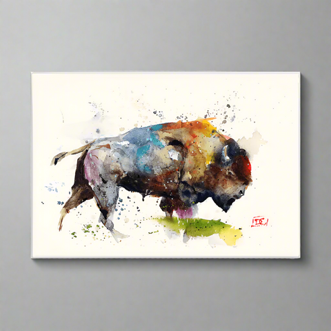 Dean Crouser Bison Metal Box Wall Art by Meissenburg Designs