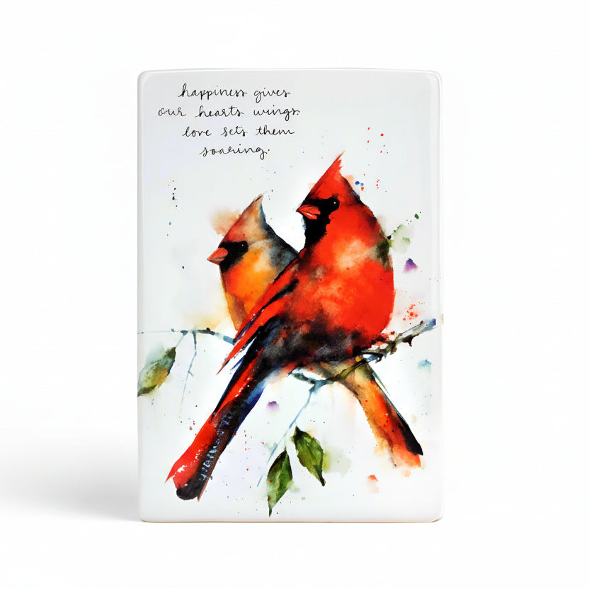 Dean Crouser Cardinal Pair Vertical Plaque