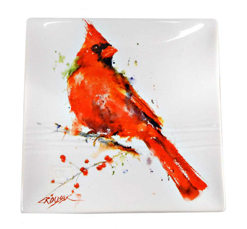 Cardinal Snack Plate by Dean Crouser