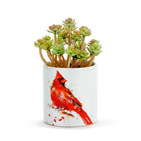 Dean Crouser ceramics - Dean Crouser Cardinal Succulent Planter by Demdaco