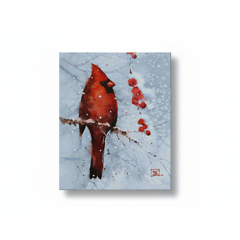 Dean Crouser Cardinal and Holly Gift Puzzle