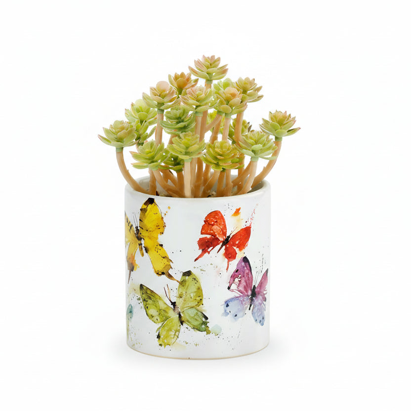 Dean Crouser Flock of Butterflies Succulent Planter