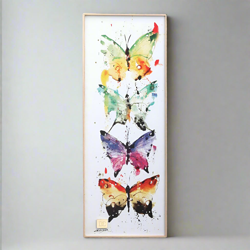 The Dean Crouser Four Butterflies Wall Art by Big Sky Carvers is a great piece of art to put in any room in the house.