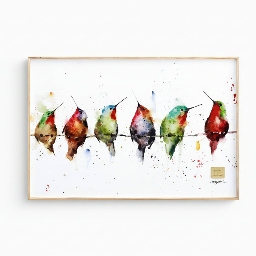 Dean Crouser Hummers on a Wire Wall Art