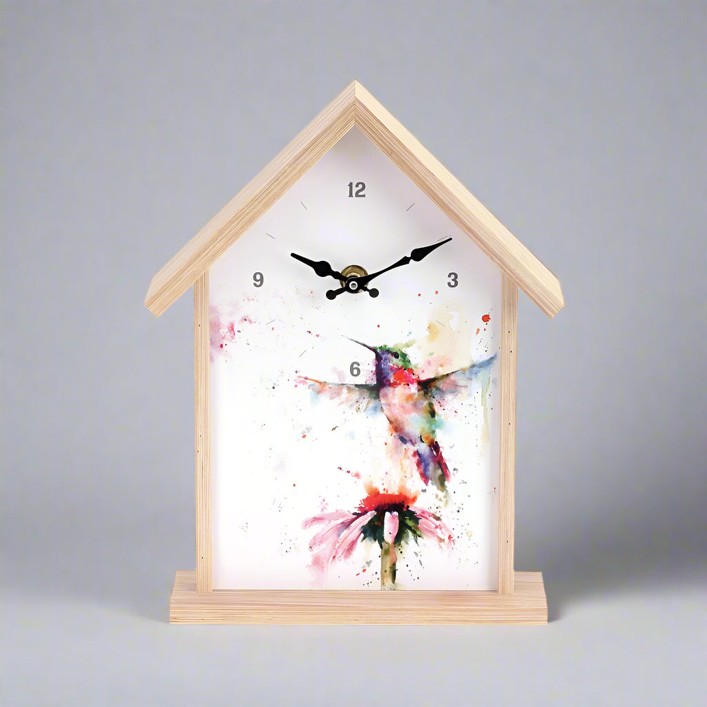 Hummingbird Birdhouse Clock