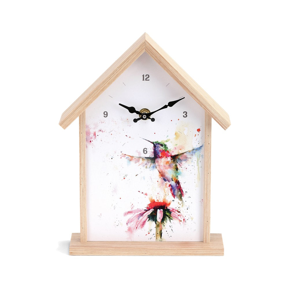 Hummingbird Birdhouse Clock