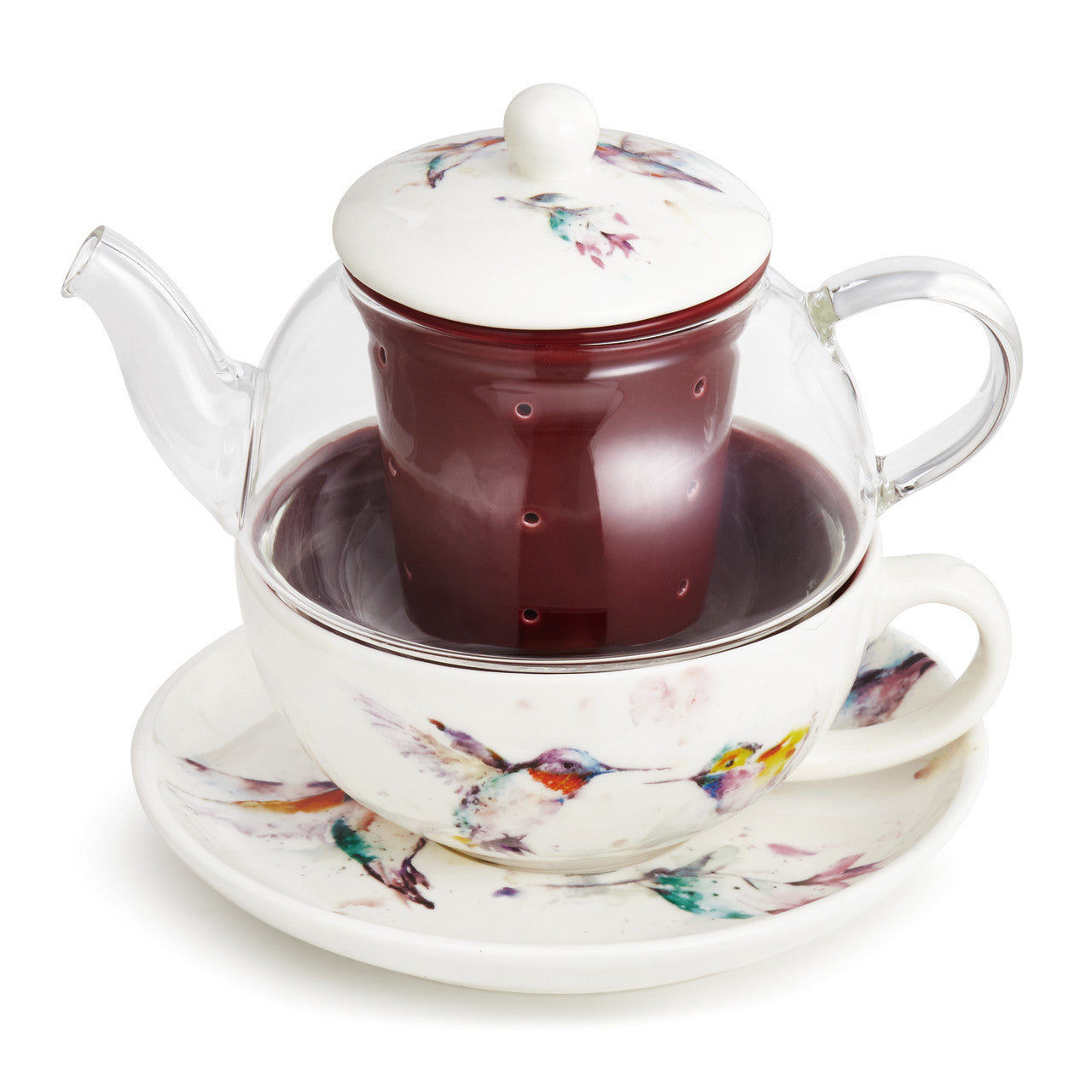Dean Crouser Hummingbird Tea Pot Set