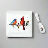 Dean Crouser Little Birds Plate with Spreader Set