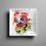 Pansy Snack Plate by Dean Crouser