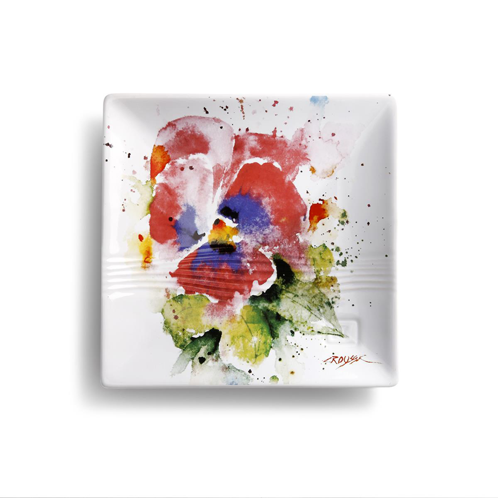 Pansy Snack Plate by Dean Crouser