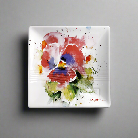 Pansy Snack Plate by Dean Crouser