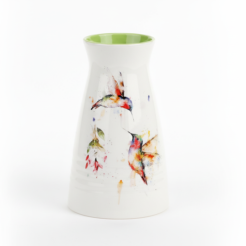 Dean Crouser Summer Hummingbirds Vase