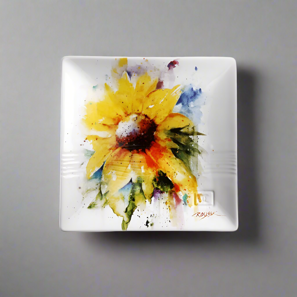 Sunflower Snack Plate by Dean Crouser