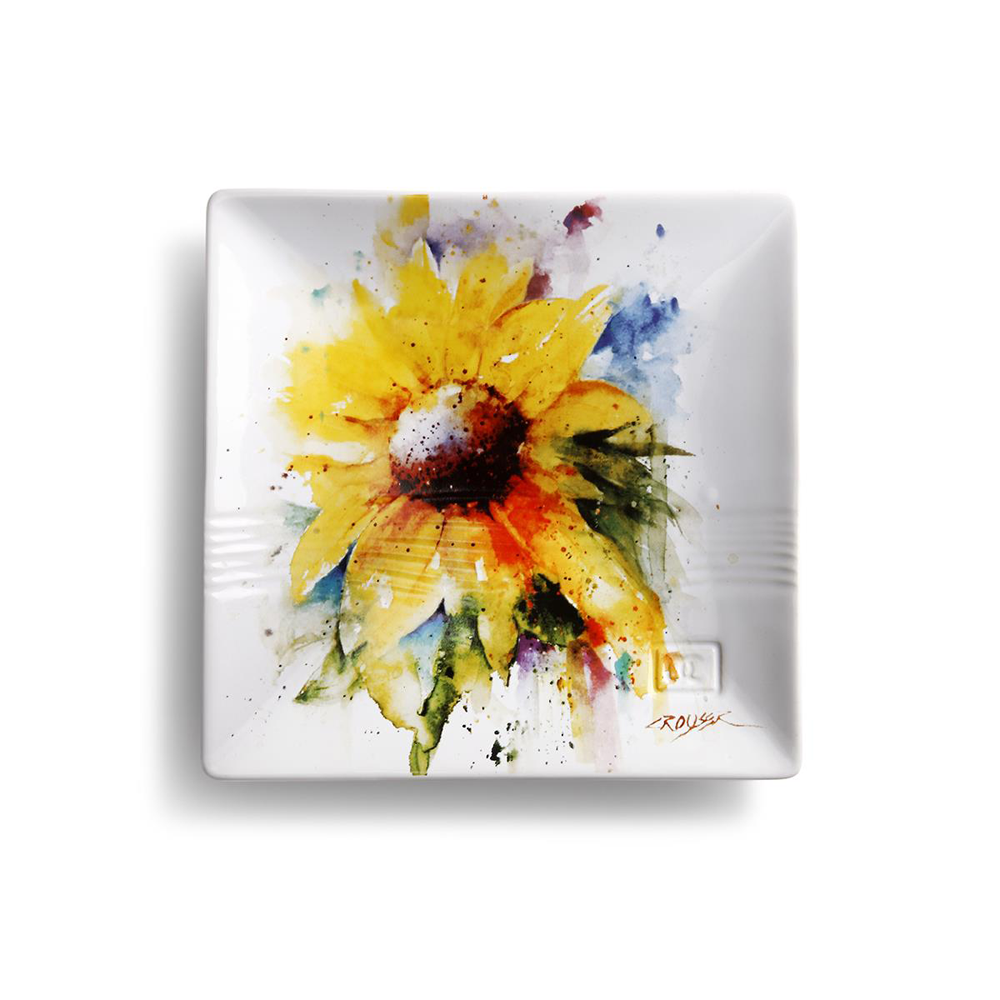 Sunflower Snack Plate by Dean Crouser