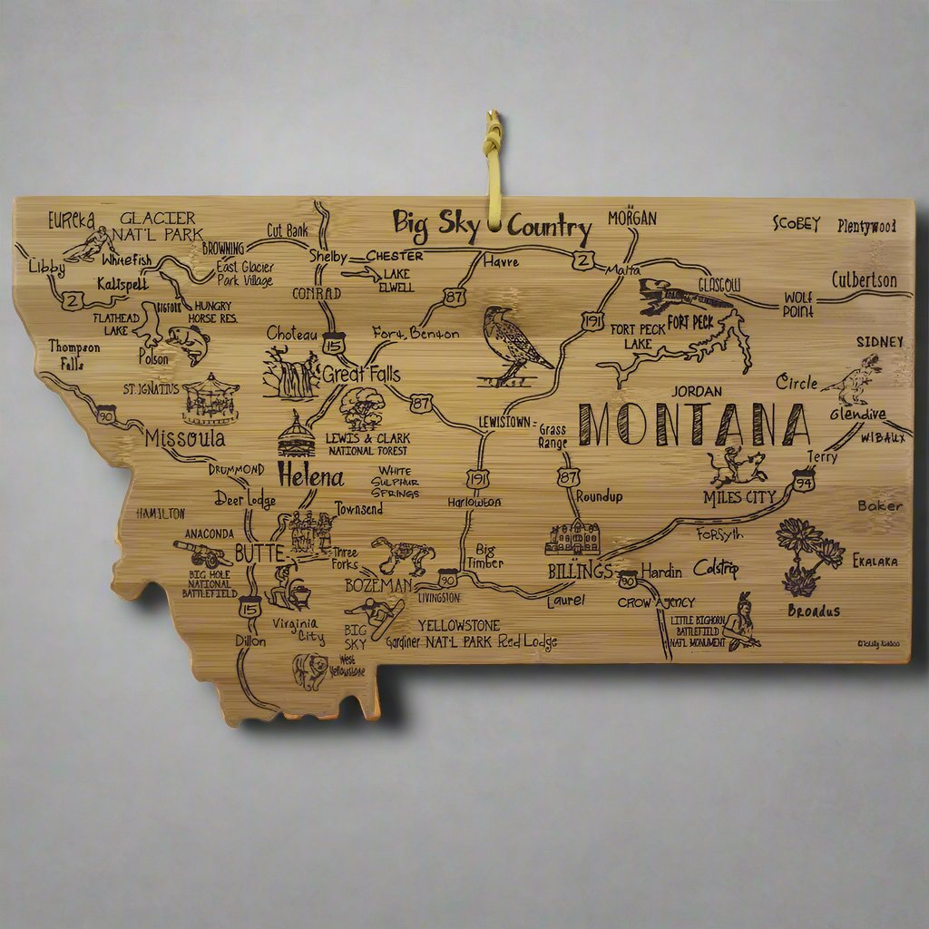 Destination Montana Cutting Board by Totally Bamboo