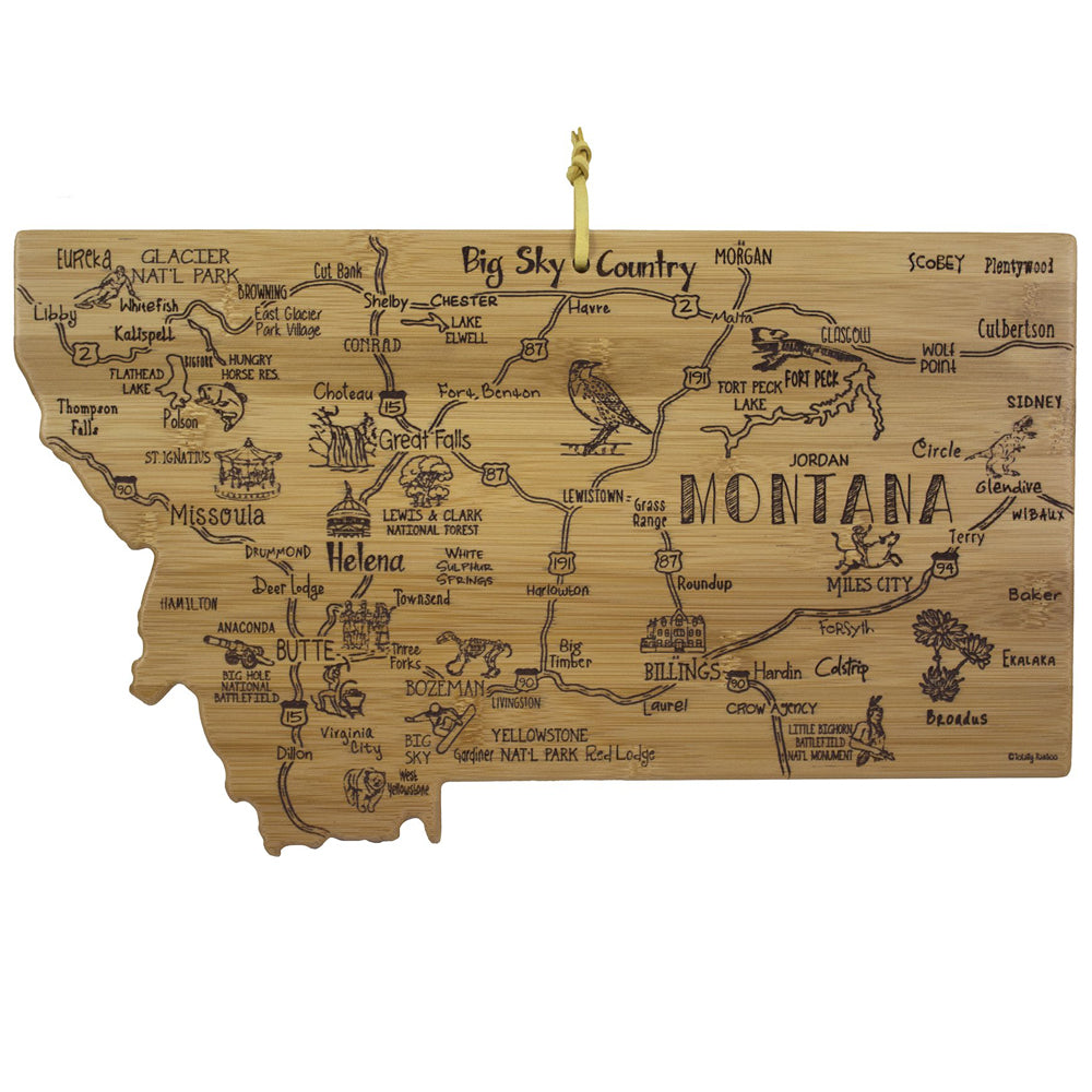 Destination Montana Cutting Board by Totally Bamboo