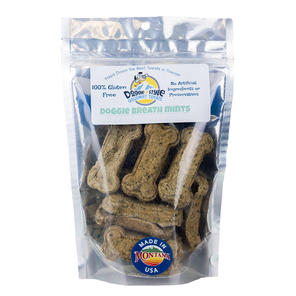 Doggie Breath Mints by Doggie Style Gourmet Treats- Dog Breath Treatss