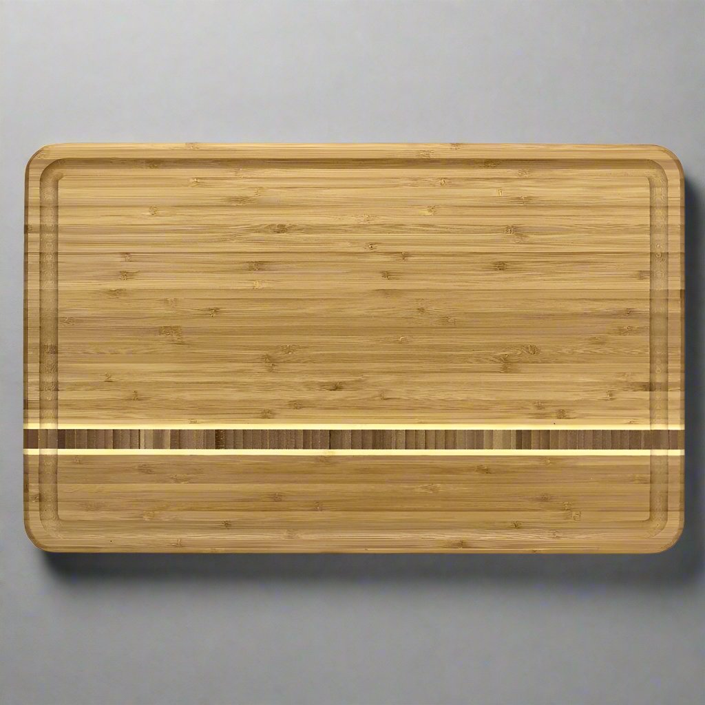 The Totally Bamboo Dominica Cutting Board is a great option for both cutting and serving.