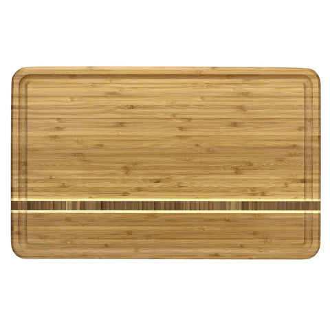 The Totally Bamboo Dominica Cutting Board is a great option for both cutting and serving.