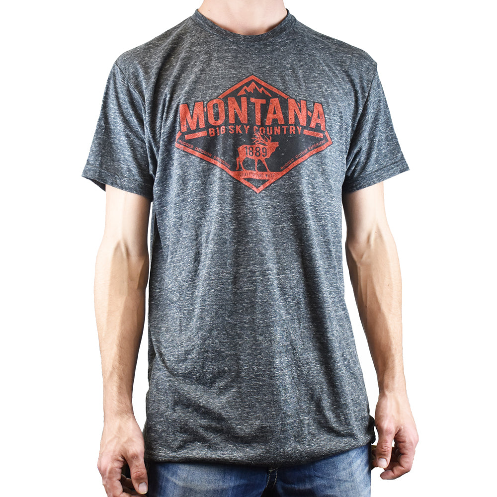 Dynamic Mountain Montana Elk Tee Shirt by Prairie Mountain
