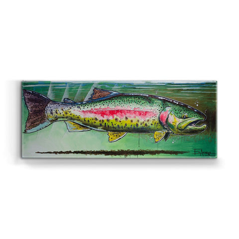 Ed Anderson Rainbow Trout Metal Box Wall Art by Meissenburg Designs