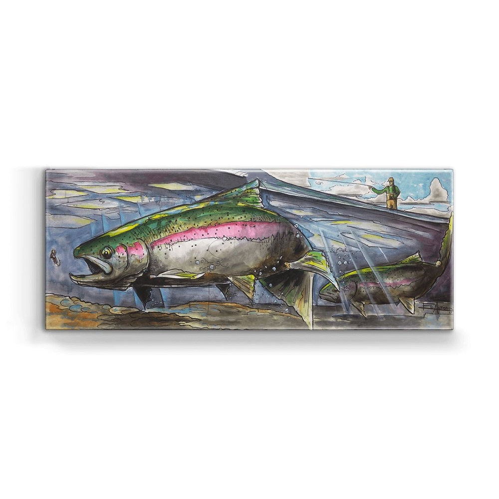 Ed Anderson Rainbow and Nymphs Metal Box Wall Art by Meissenburg Designs