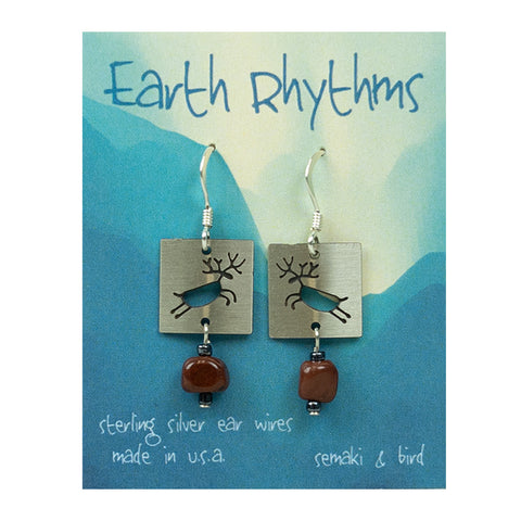 The Elk Earth Rhythm Semi-Precious Stones Earring by Semaki & Bird will have you shakin' it to natures beat with these wonderful earrings.